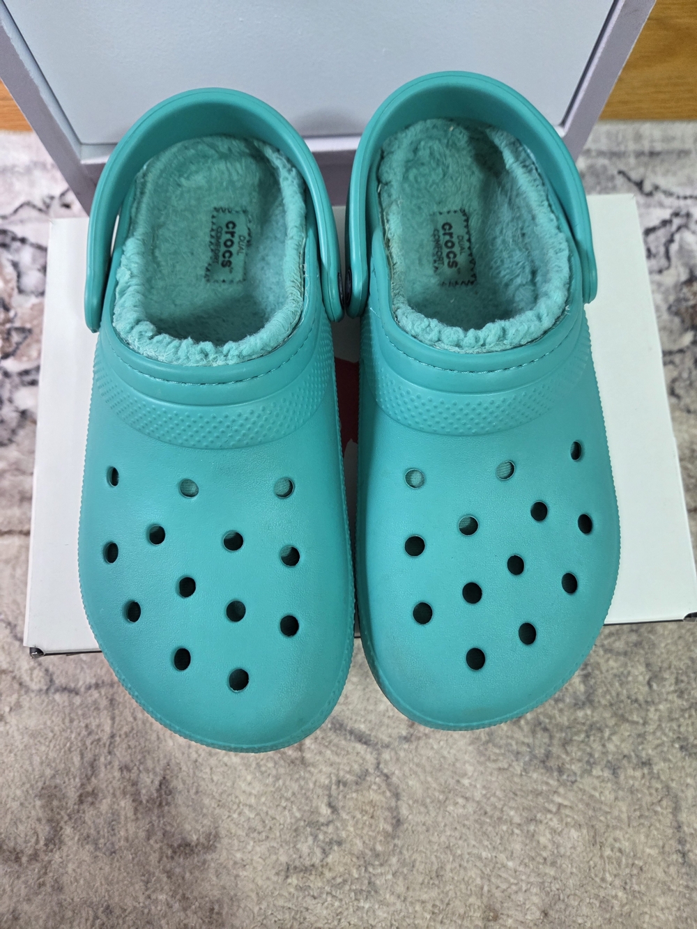Teal Crocs Women Size 8